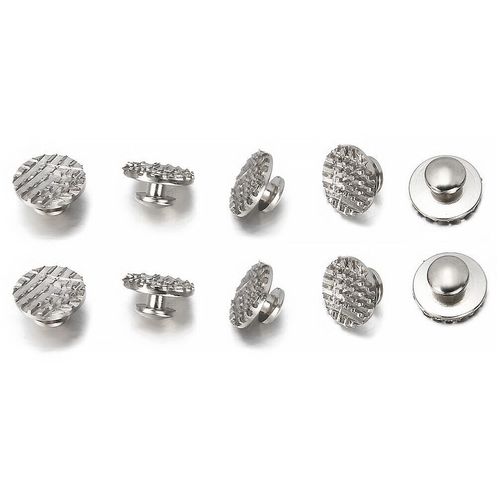 100 Pcs 10 Packs Dental Orthodontic Lingual Button Round Mesh Base
