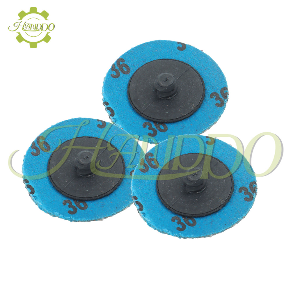 50Pcs 36 Grit 2″ Roll Lock Die Grinder Sanding Grinding Disc Maximum 25,000 RPM