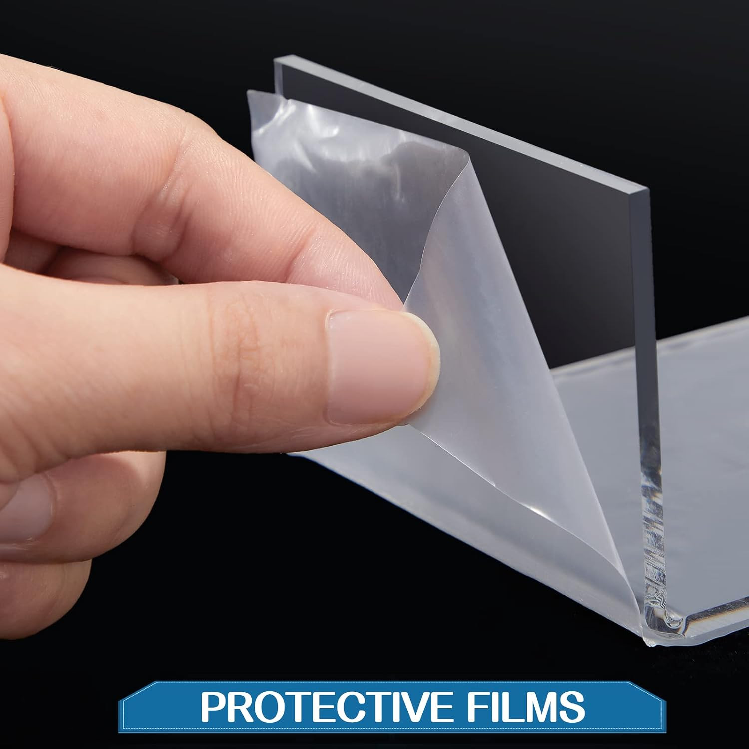 Sintuff 36 Pcs Acrylic Risers Clear Rectangular Display Stands ( 3.4”L~4”L~5”L)