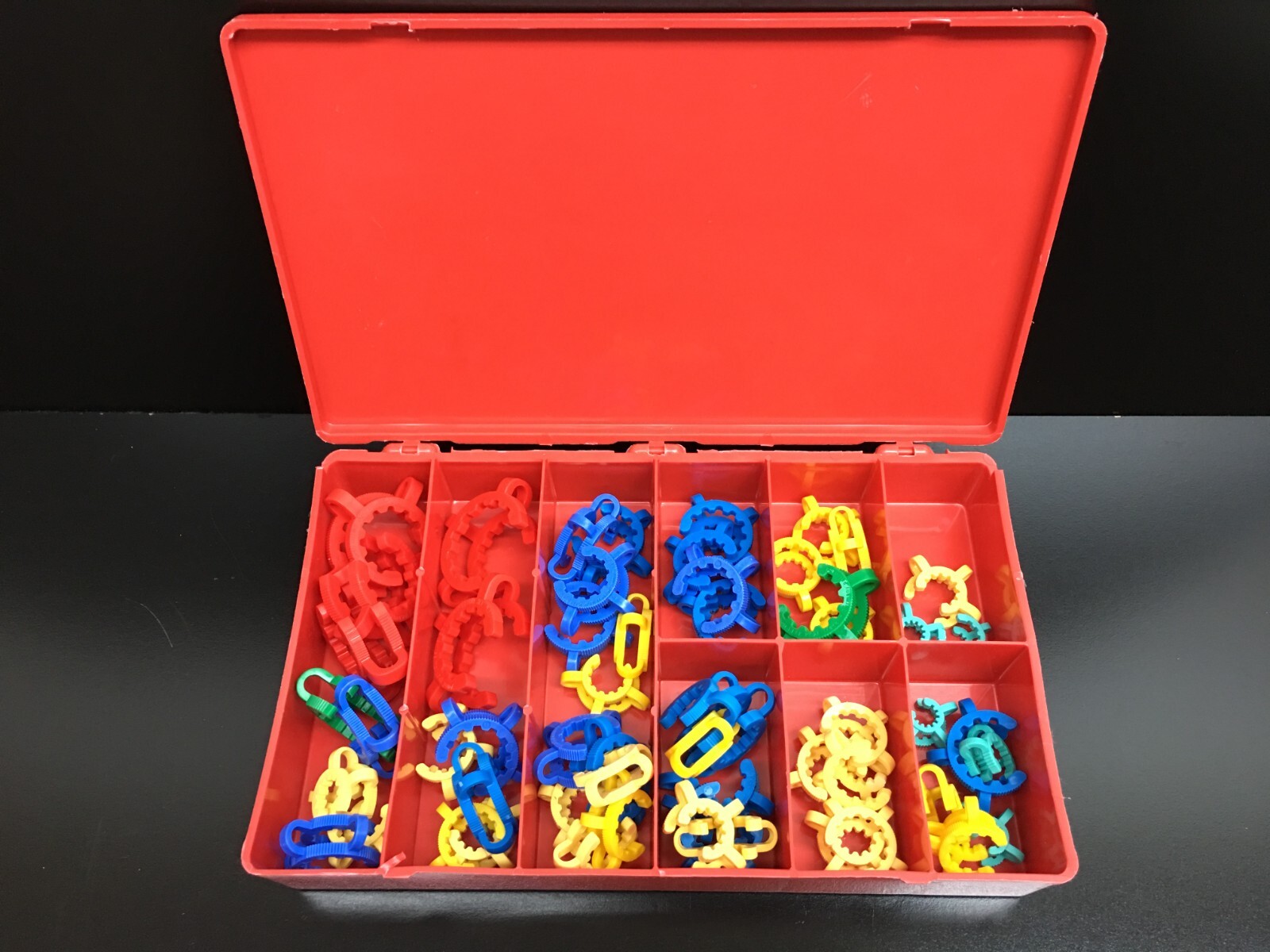 Aldrich Cat No 215046-0 Delrin Keck Clips 10/18, 14/20, 19/22, 24/40, 29/42 JTS
