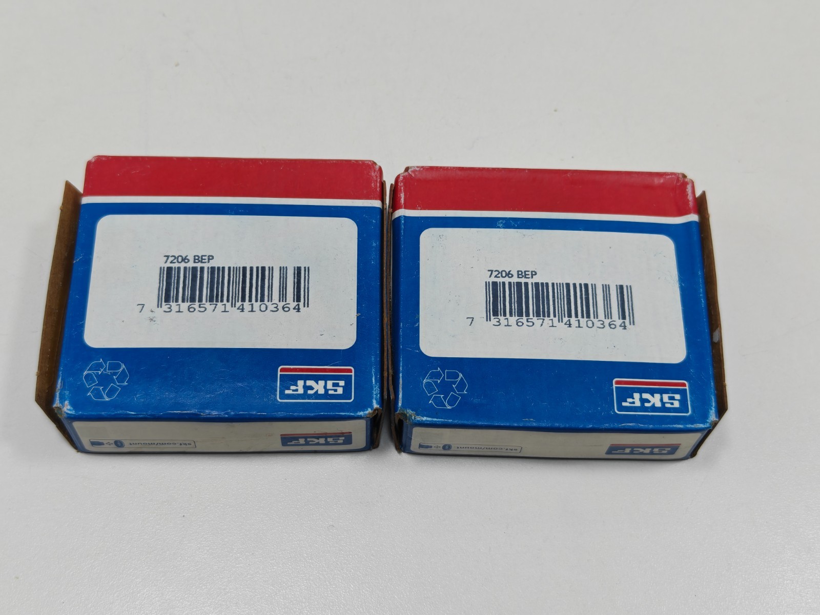 (2PCS) 7206BEP SKF Angular Contact Ball Bearing SKF 7206 BEP 30x62x16mm SKF USA