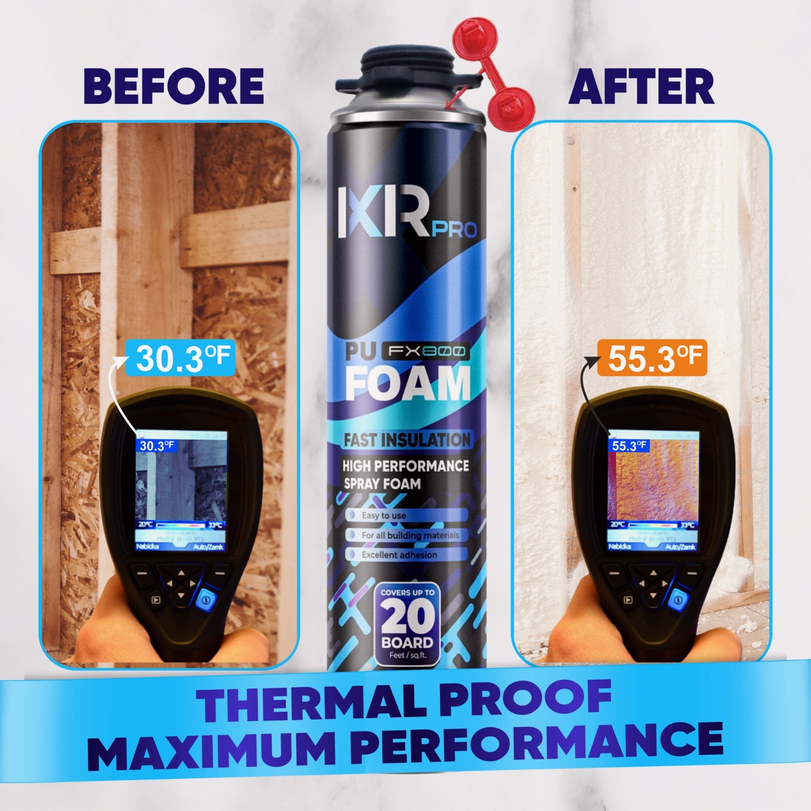 Spray Foam Insulation Can (23.1 oz. (655 g)) Expanding Foam Sealant