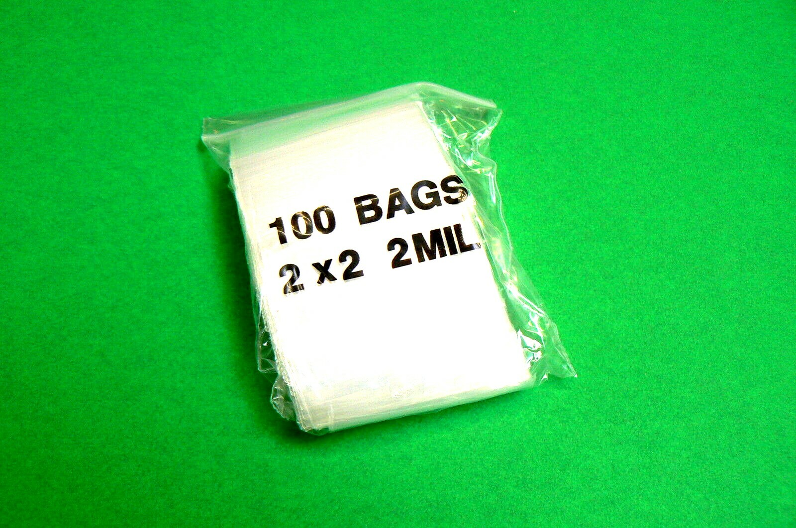 10000 Zip Bags 2 x 2″ Clear Reclosable Slide Seal Lock 2MIL 10,000 2×2 Baggies