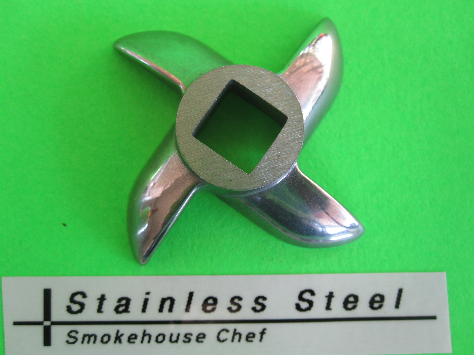 Size #5 Sausage stuffing PLATE & KNIFE for meat grinder LEM, Chefs Choice etc