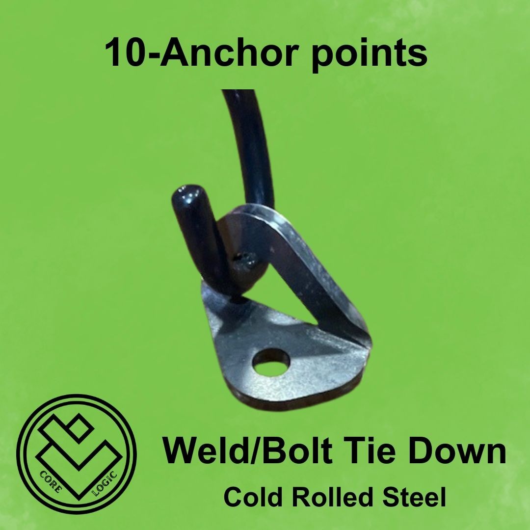 Set of 10 -Weld/Bolt Tie Down Anchors – Trailer, Truck Bed, Motorcycle, Anchor