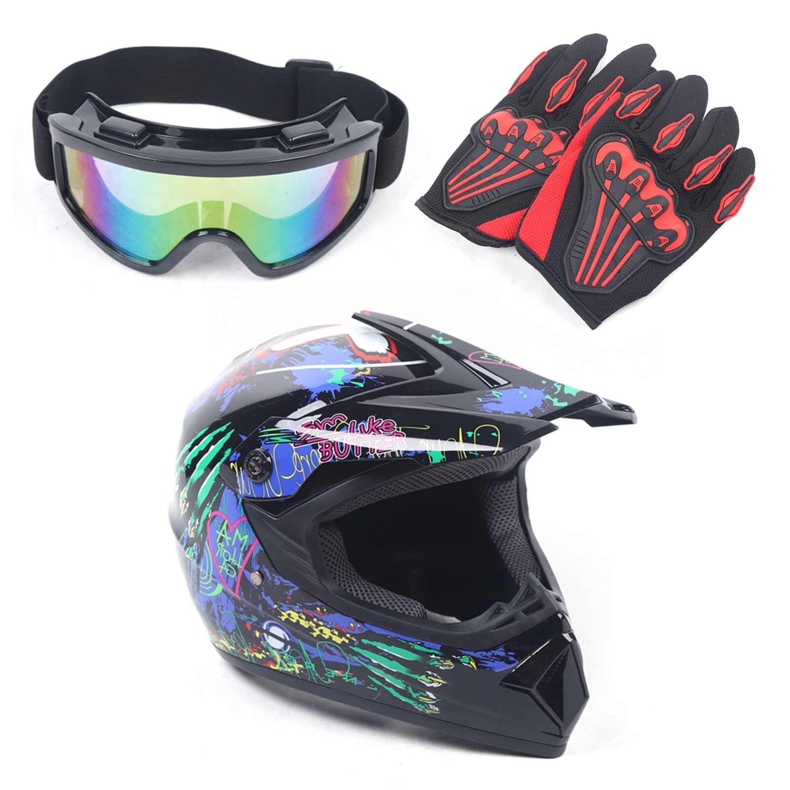 Motorcycle Dirt Bike Motocross Off Road Helmets , Unisex , Adult Racing Helmet