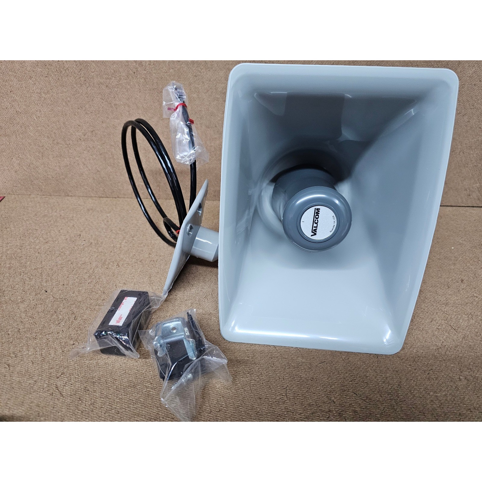 Valcom Paging Horn Unisex OS Gray Solid IP Secure VIP-130AL-GY-IC One-Way PG HRN