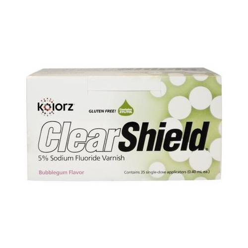 DMG 799503 Kolorz ClearShield Dental Fluoride Varnish Bubblegum 35/Pk