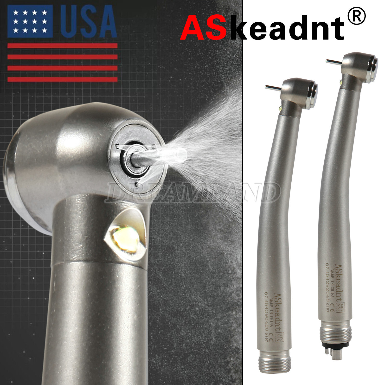 Turbina LED 2/4 orificios con pieza mano de alta velocidad dental NSK Style