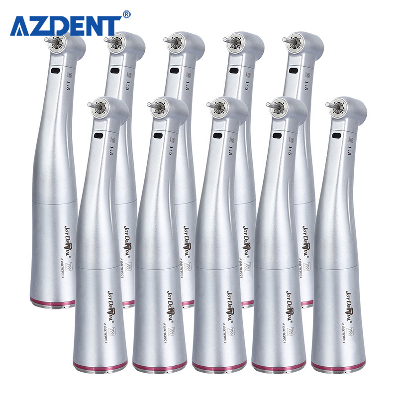 Dental Electric LED 1:5 Increasing Fiber Optic Contra Angle Handpiece