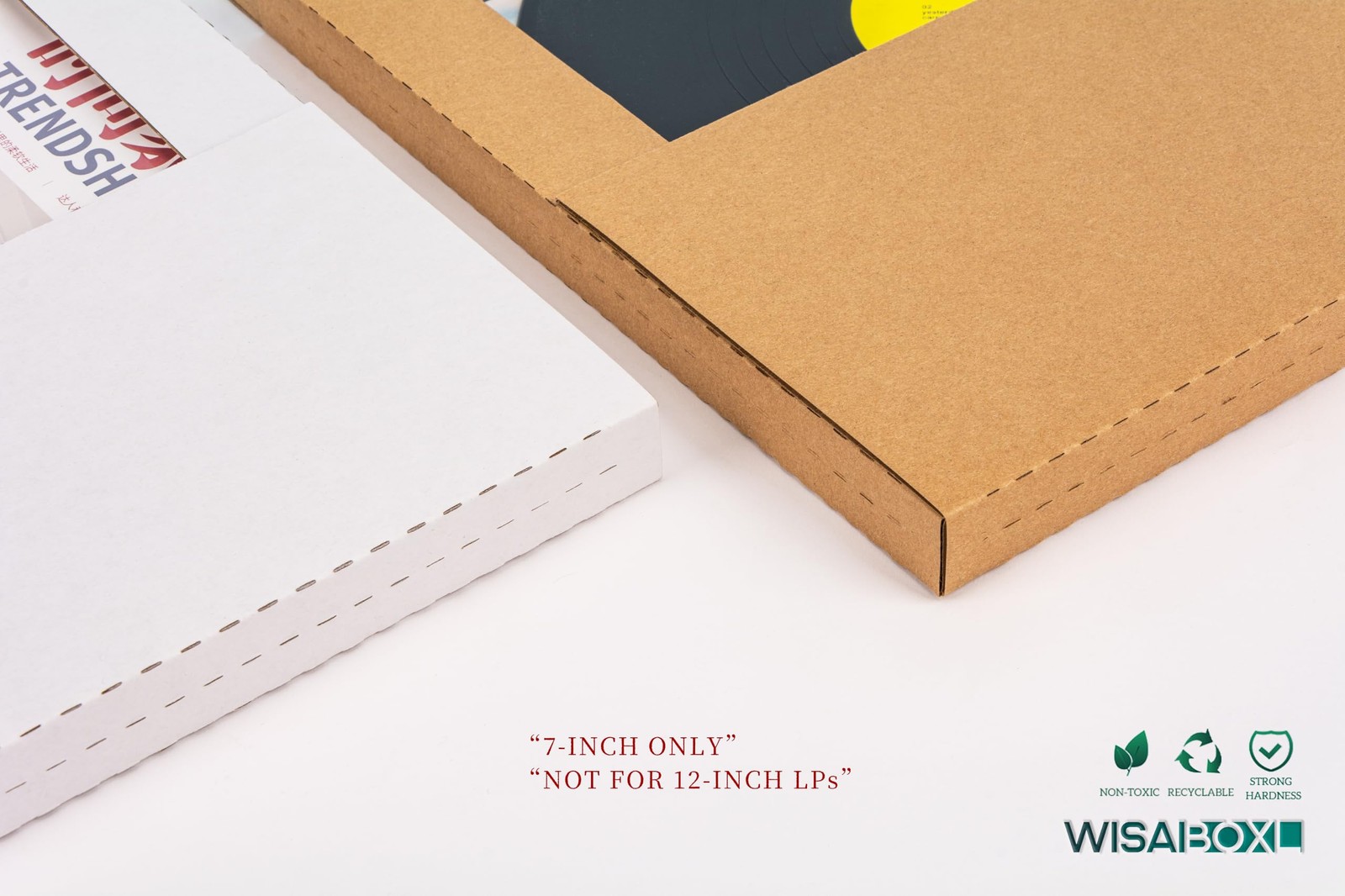 7-inch 45 RPM Record Mailers (NOT for 12-inch LPs), 7.5 x 7.5 x 1 Inch Easy-F…