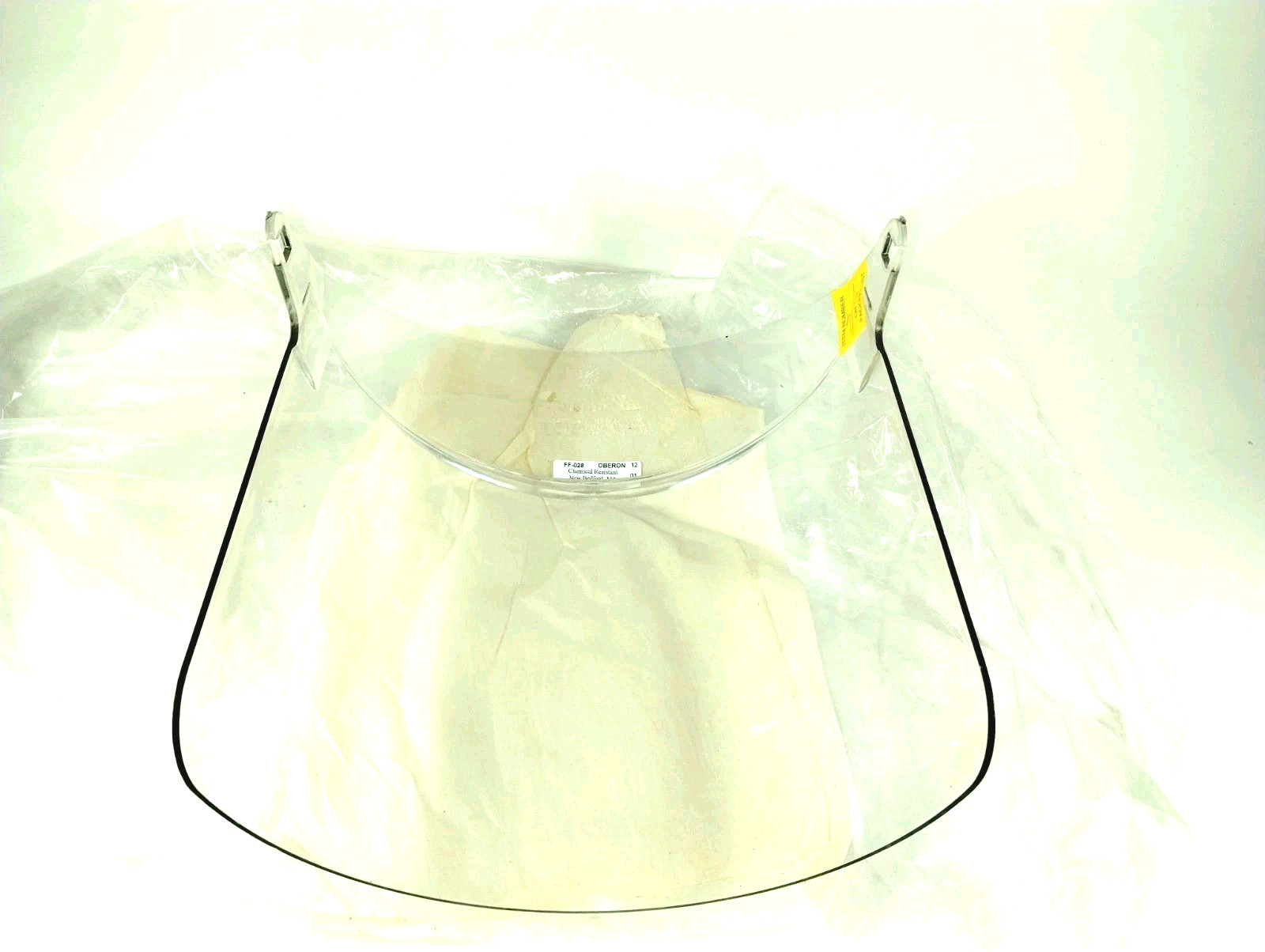 Oberon Company FF-028 Clear Face Shield Chemical Resistant New Bedford, MA.