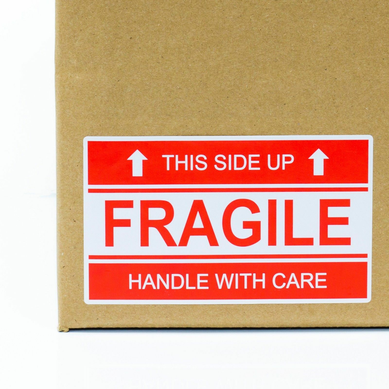 500 Per Roll 2×3 FRAGILE This Side Up Shipping Mailing Handle with Care Stickers