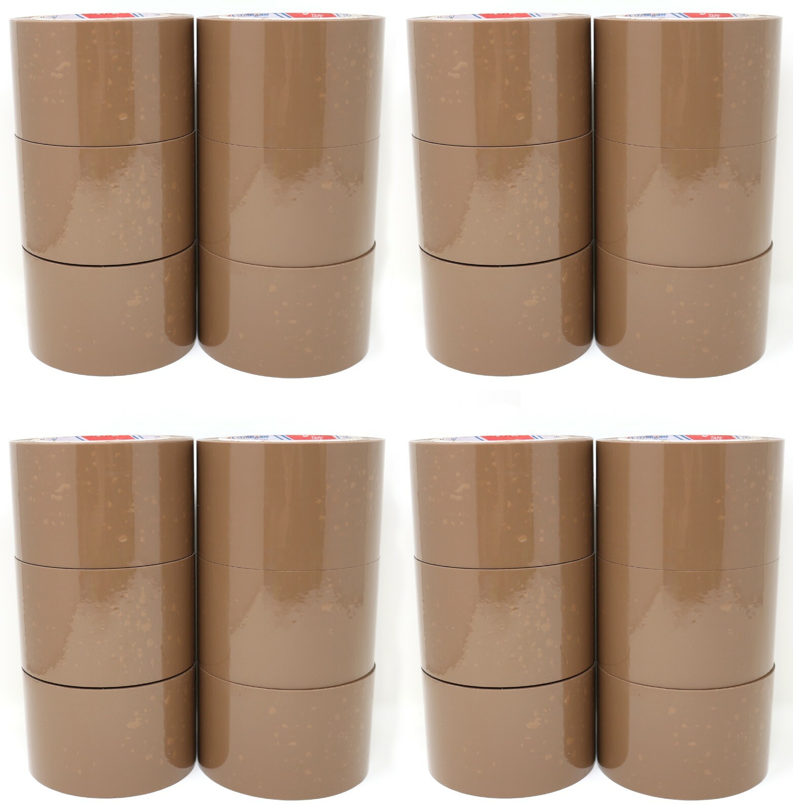 (24) Rolls Tan Brown Packing Tapes 2.75 Inch 95 Yards 2.0 Mil