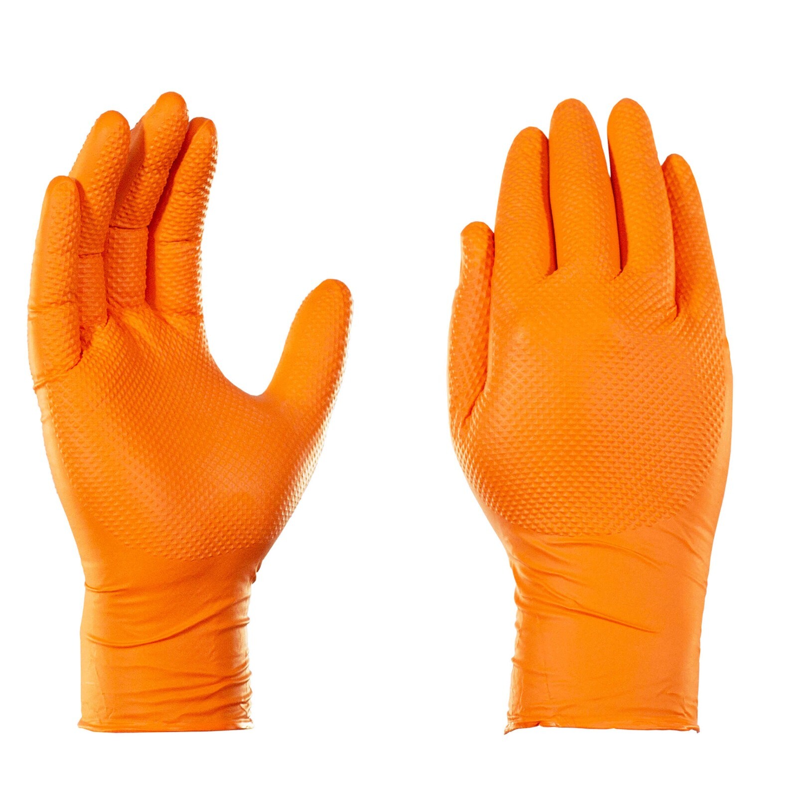 Great Glove Heavy Duty Nitrile Gloves-8Mil Orange (Case of 10 Boxes)