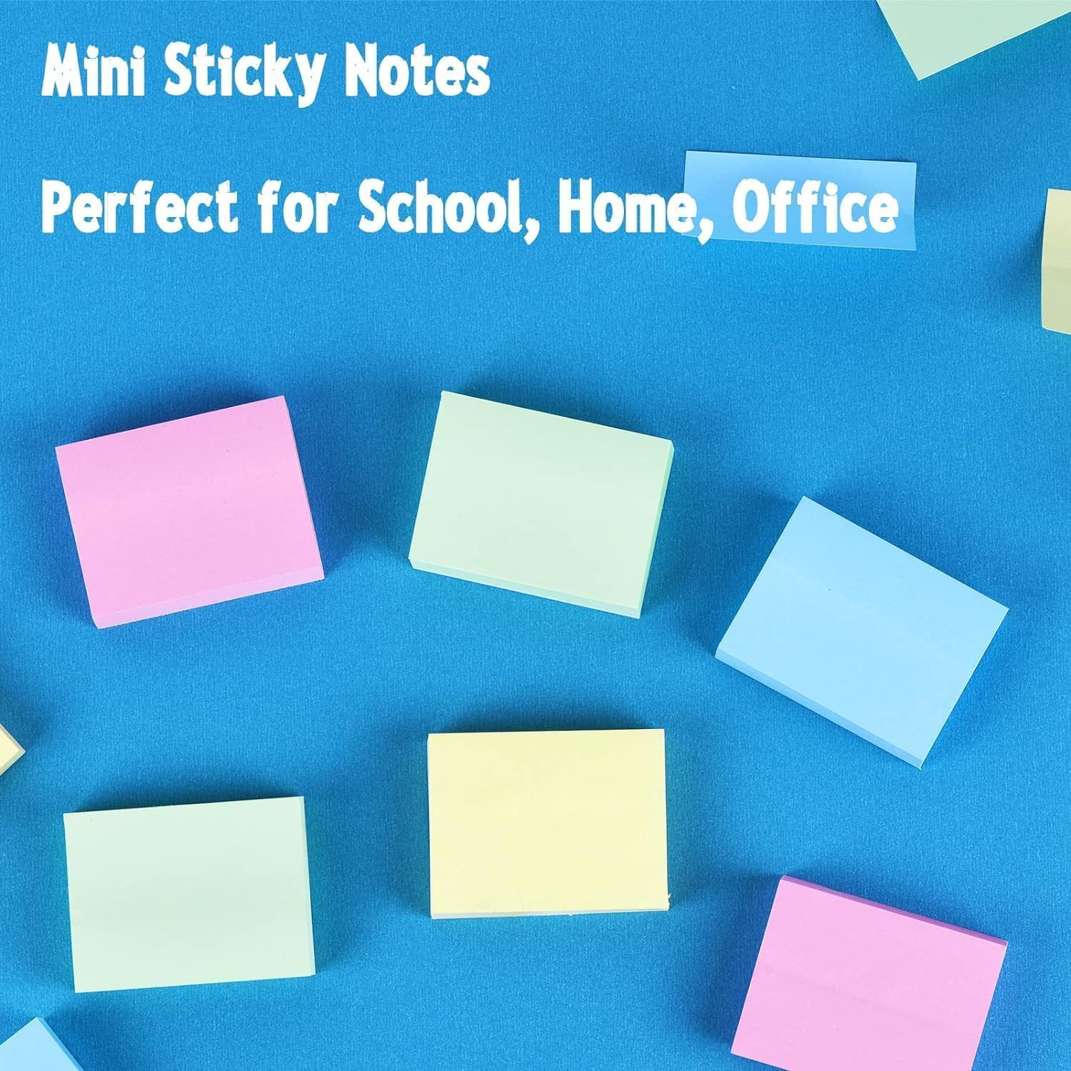 50 Pads Mini Sticky Notes 1.5X 2 inch, Small Self-Stick Note, Bulk Tiny Pads …