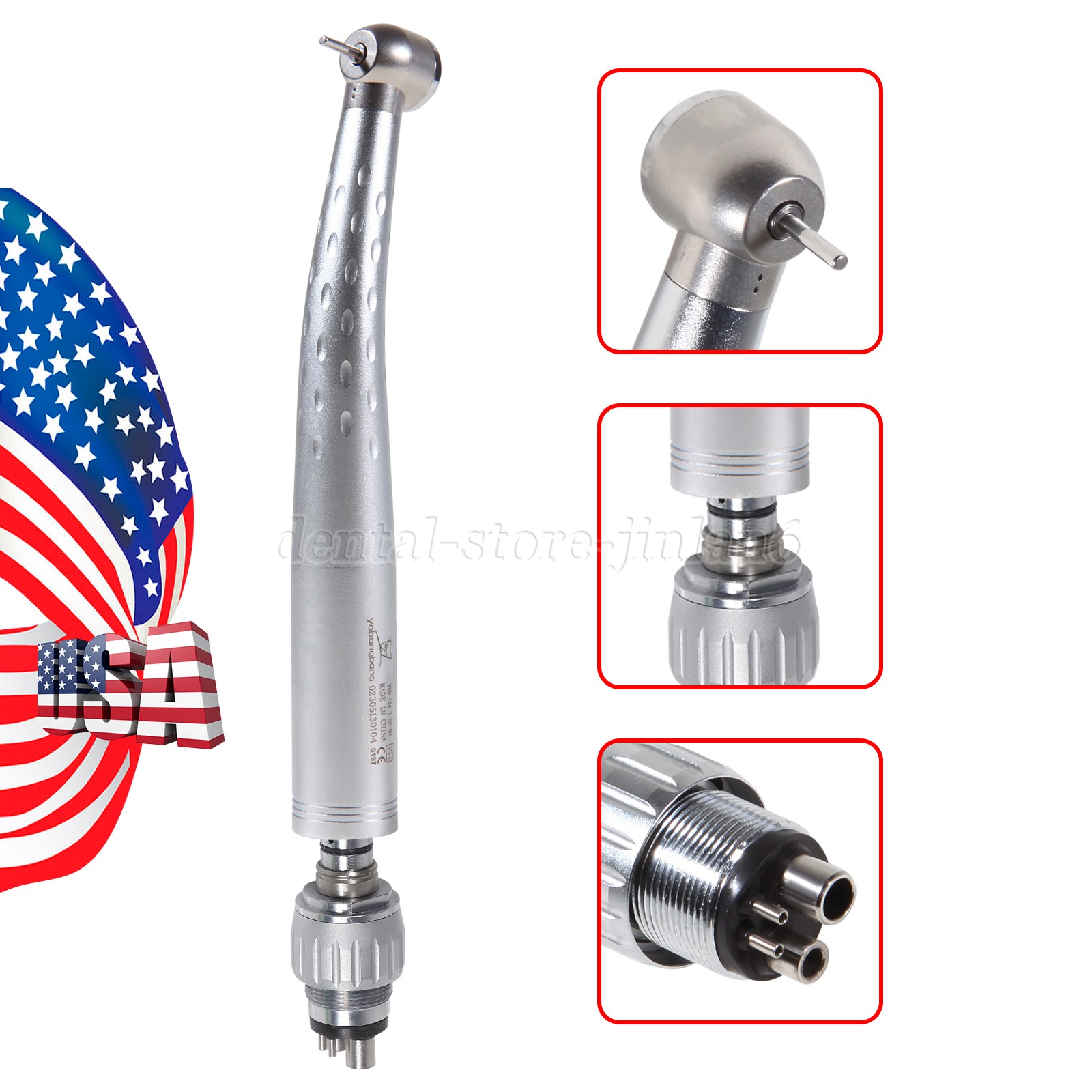 YABANGBANG Dental High Speed Handpiece with 4Hole Swivel Coupler For KaV GD4