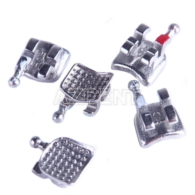 AZDENT Dental Ortho MIM Monoblock Bracket Braces Mini Roth MBT 018/ 022 Hook 345