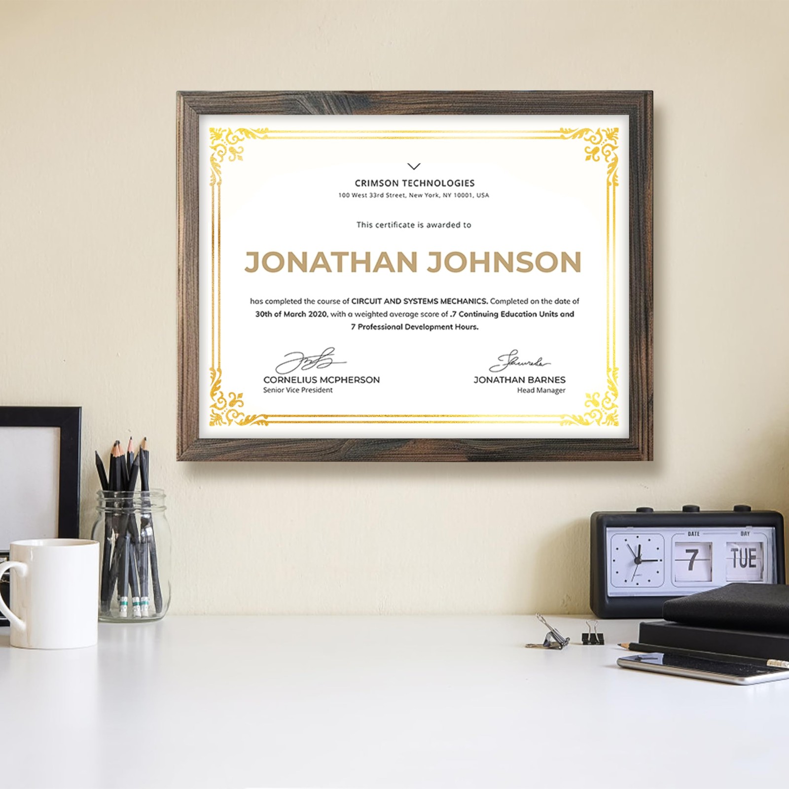 50 Sheets Certificate Paper for Printing,Gold Foil Metallic Border,8.5×11 inc…