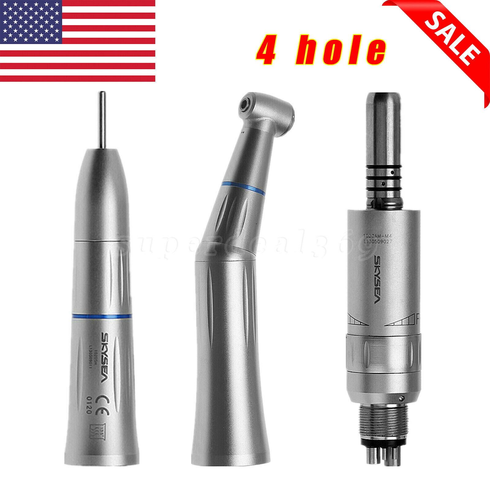 Dental Low Speed Handpiece Straight /Contra Angle/Air Motor /Kit 2/4Hole (Inner)