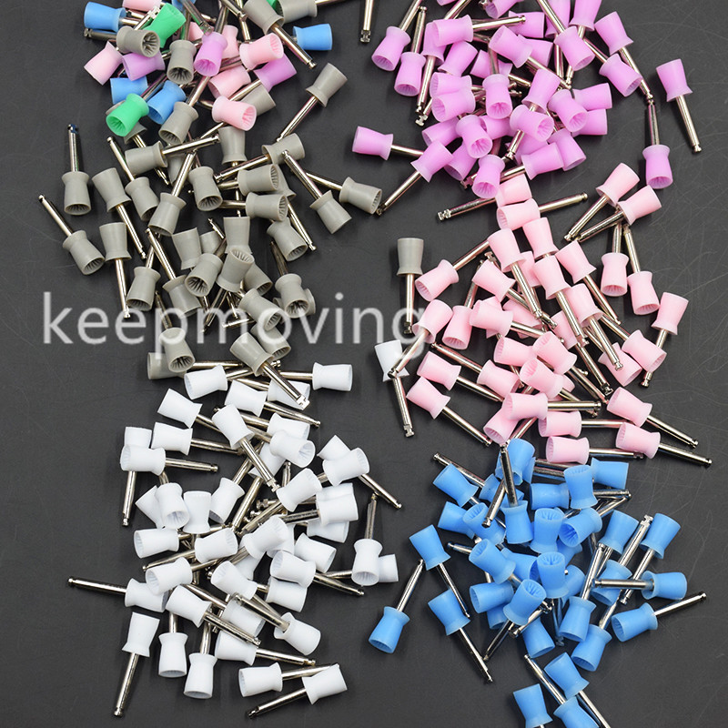 100/500/1000 Pcs Dental Rubber Latch Polisher Polishing Prophy Cup Bowl Brushes