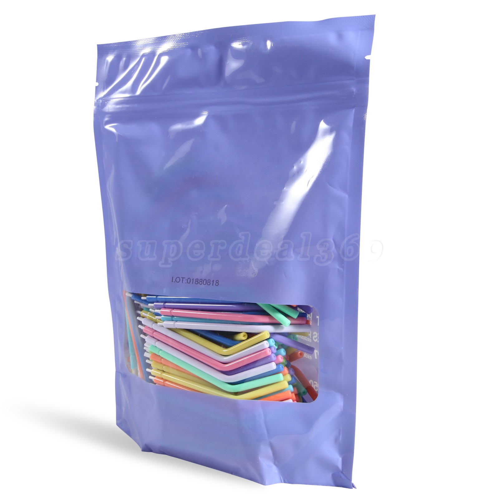 100PCS New Dental Polishing Polisher Prophy Cup Brush Nylon Latch Flat Type NO.1