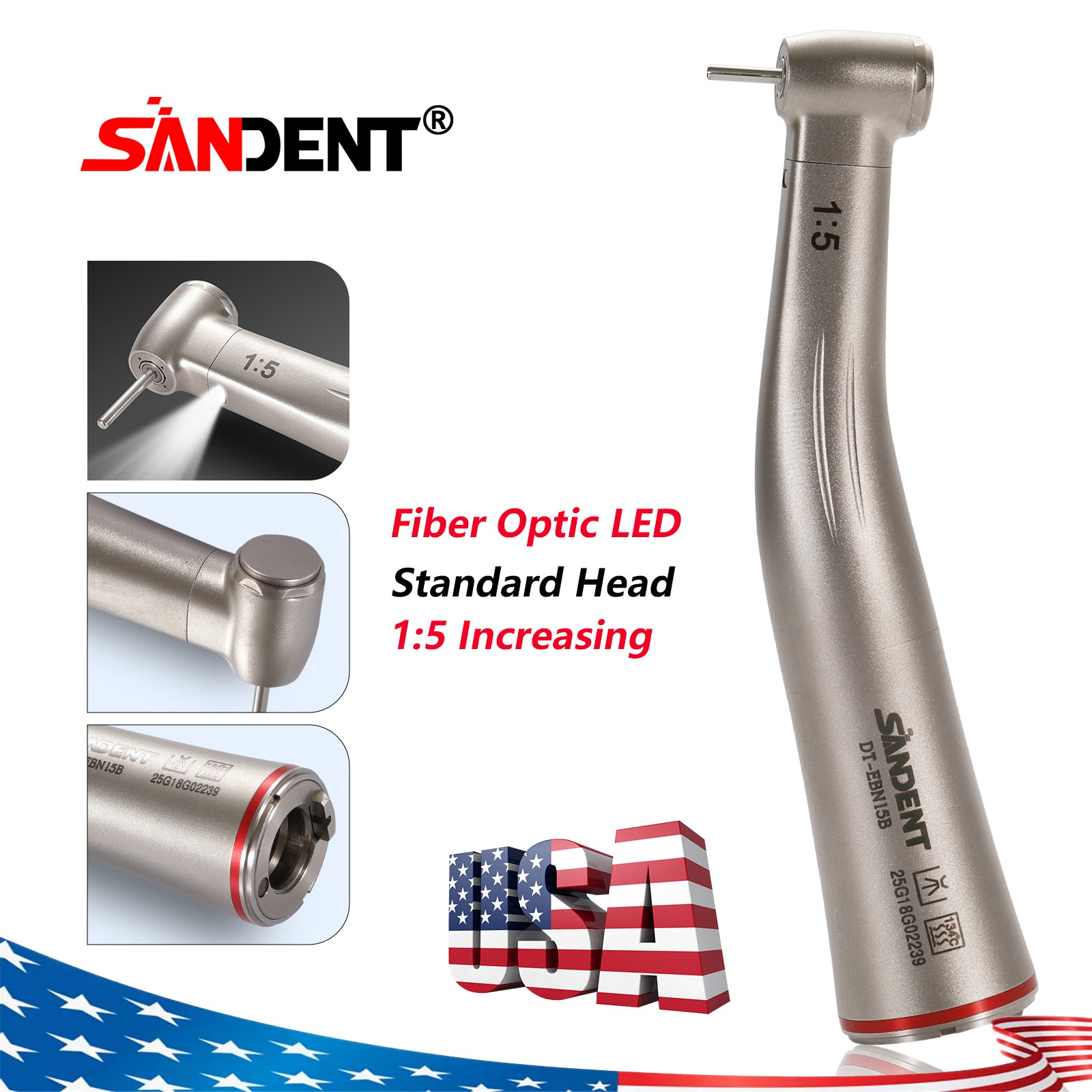 Dental Ultrasonic Piezo Scaler with Handpiece Tips fit EMS/ Cavitron FDA 119USD