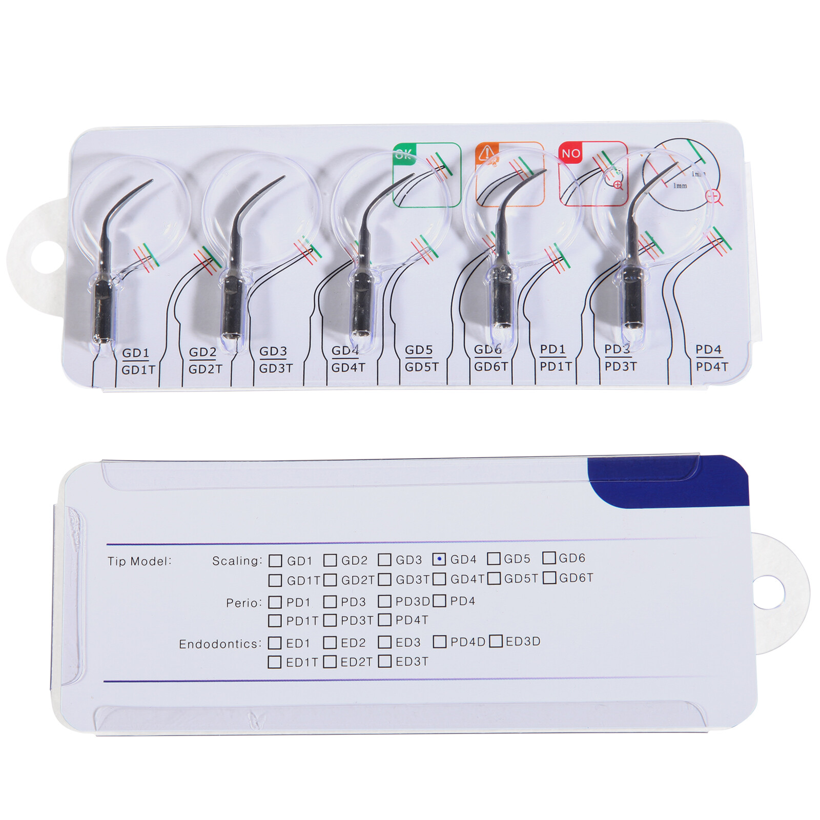 10* Dental Ultrasonic Piezo Scaler Tips Fit DTE SATELEC Cavitron Handpiece GD4