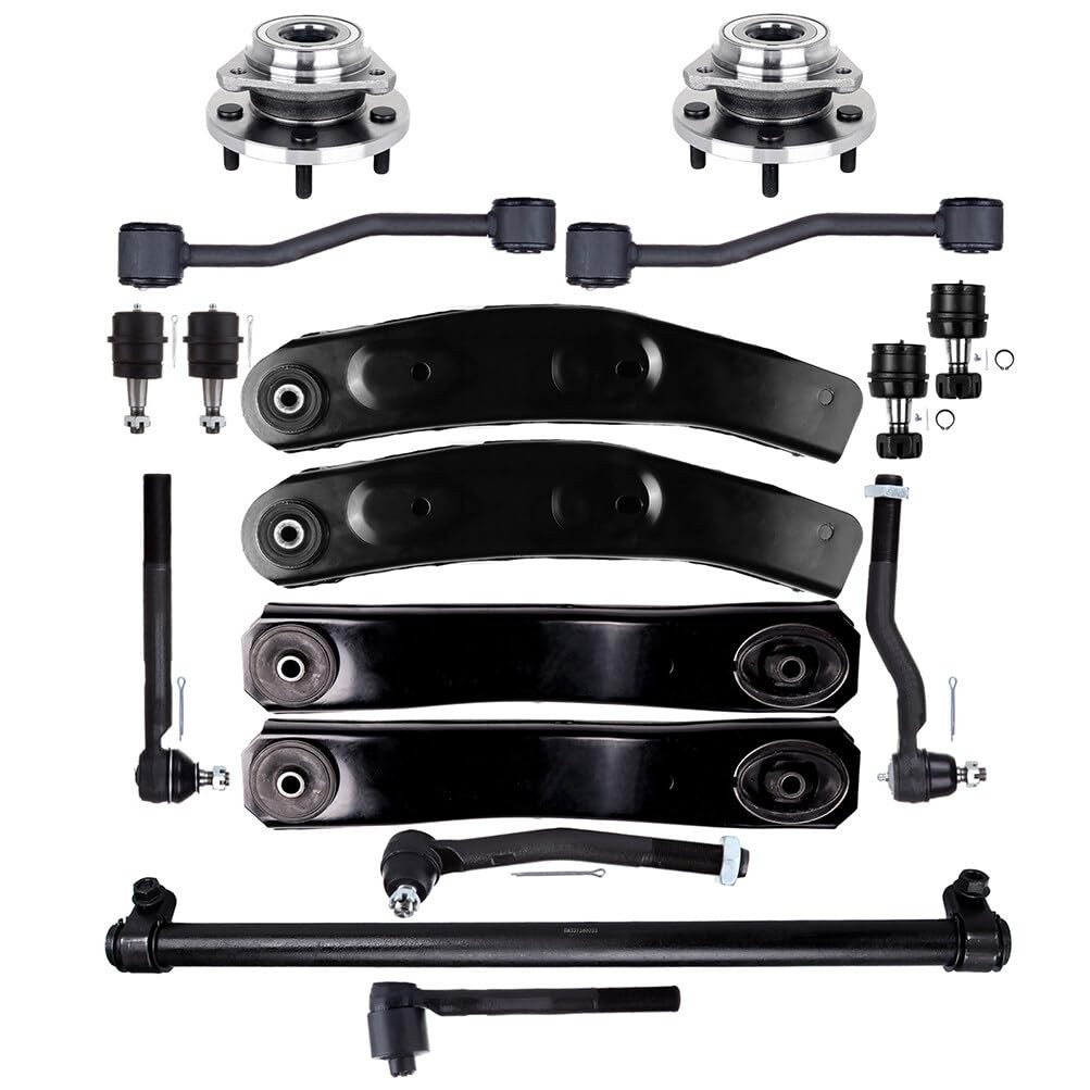 17pc Ctrl Arms Ball Jts Tie Rods Sway Links Bearing Jeep Grand Cherokee 99-04