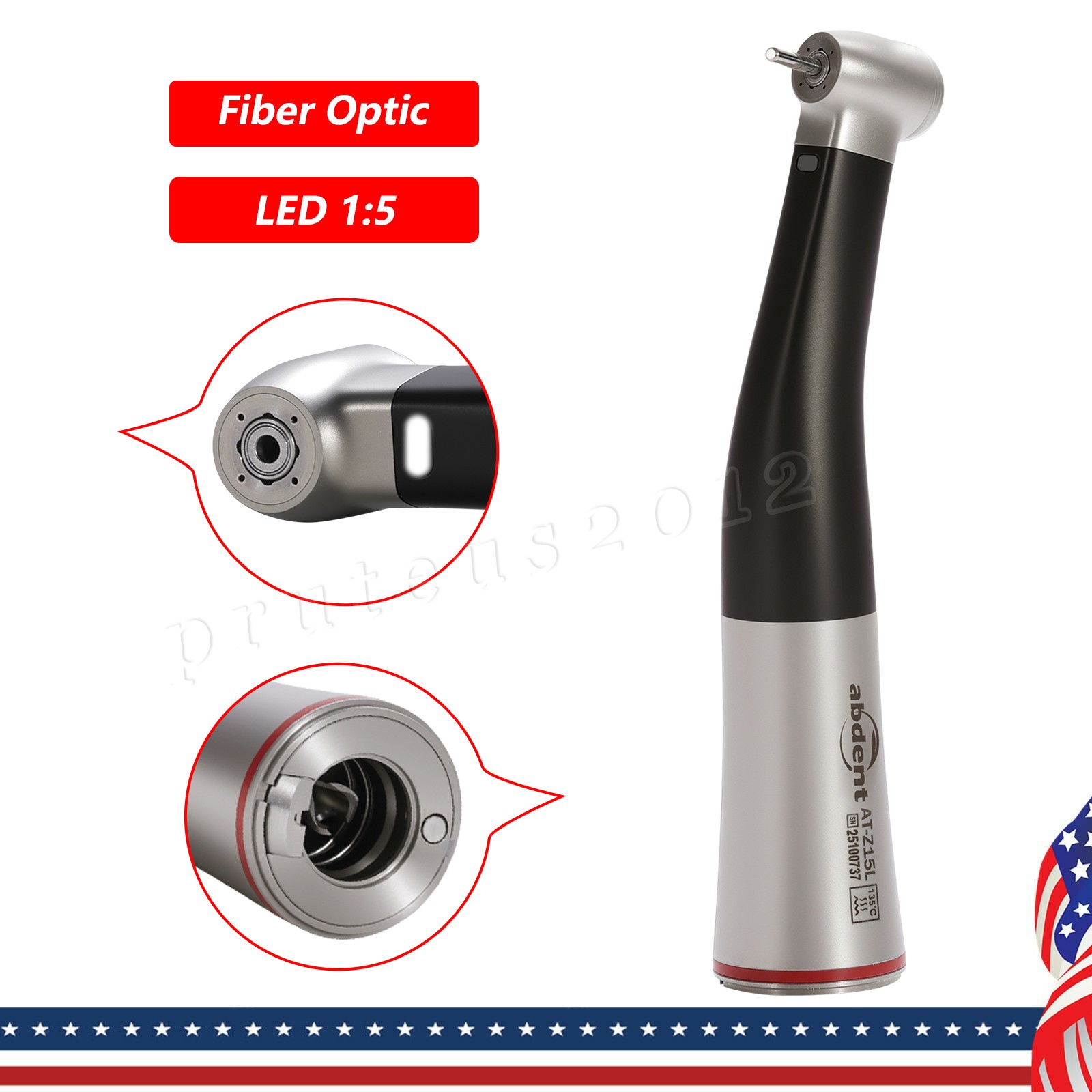 Abdent 1:5 Electric Dental Handpiece Black