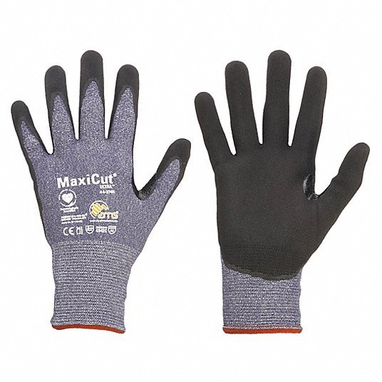 PIP MaxiCut Ultra Seamless Knit Glove w/ Nitrile Coated MicroFoam Grip, 44-3745