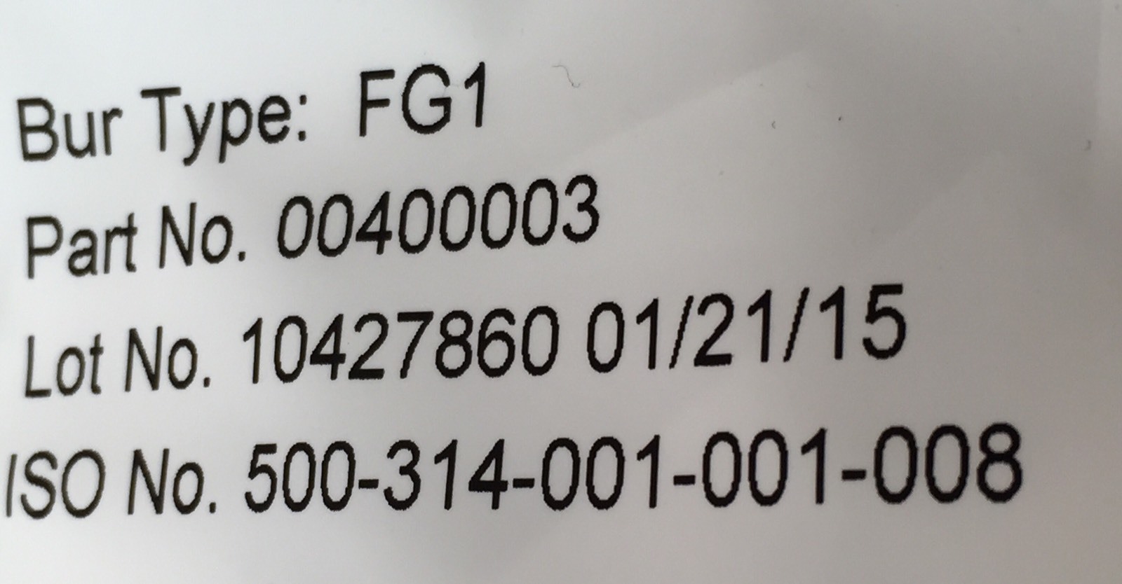 Fg #1 Carbide Burs 100/pk Made By KERR. 0.8 mm Head