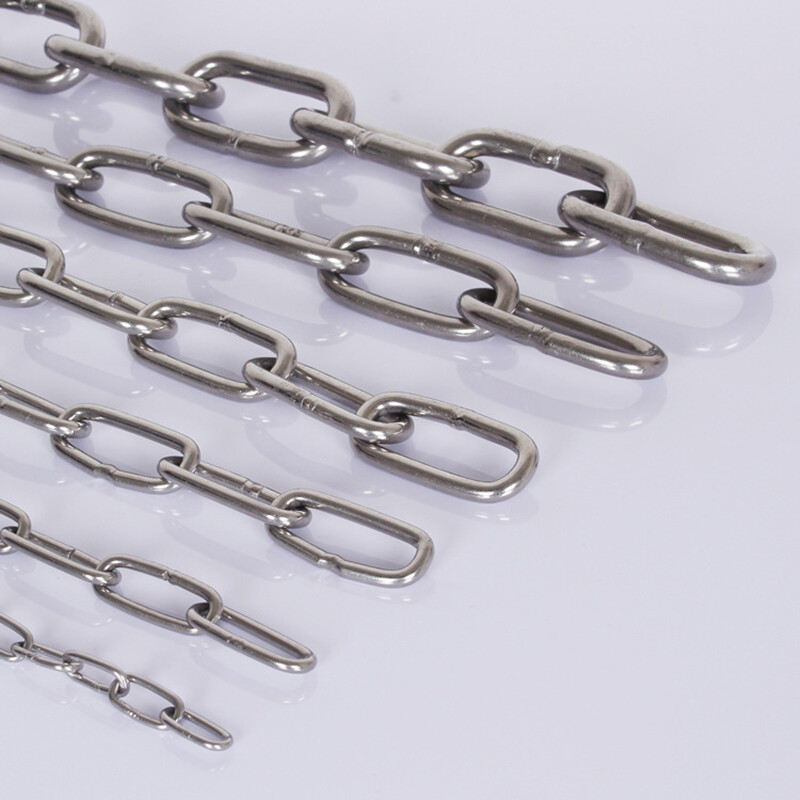 304 Stainless Steel Chain, Long And Short Ring, Safe Load-bearing 0.08kg-1.2kg
