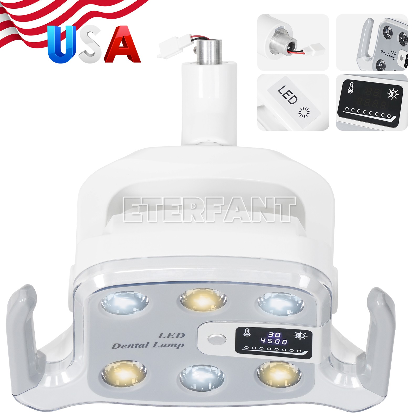 Dental 6LED Shadowless Oral Lamp Light Induction Sensor For Dental Chair 8W/9W