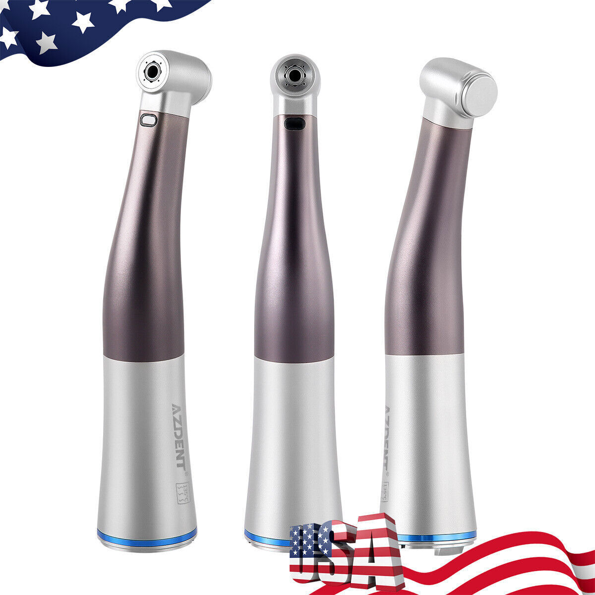 AZDENT Dental Brushless LED Electric Micro Motor/1:5 1:1LED Increasing Handpiece