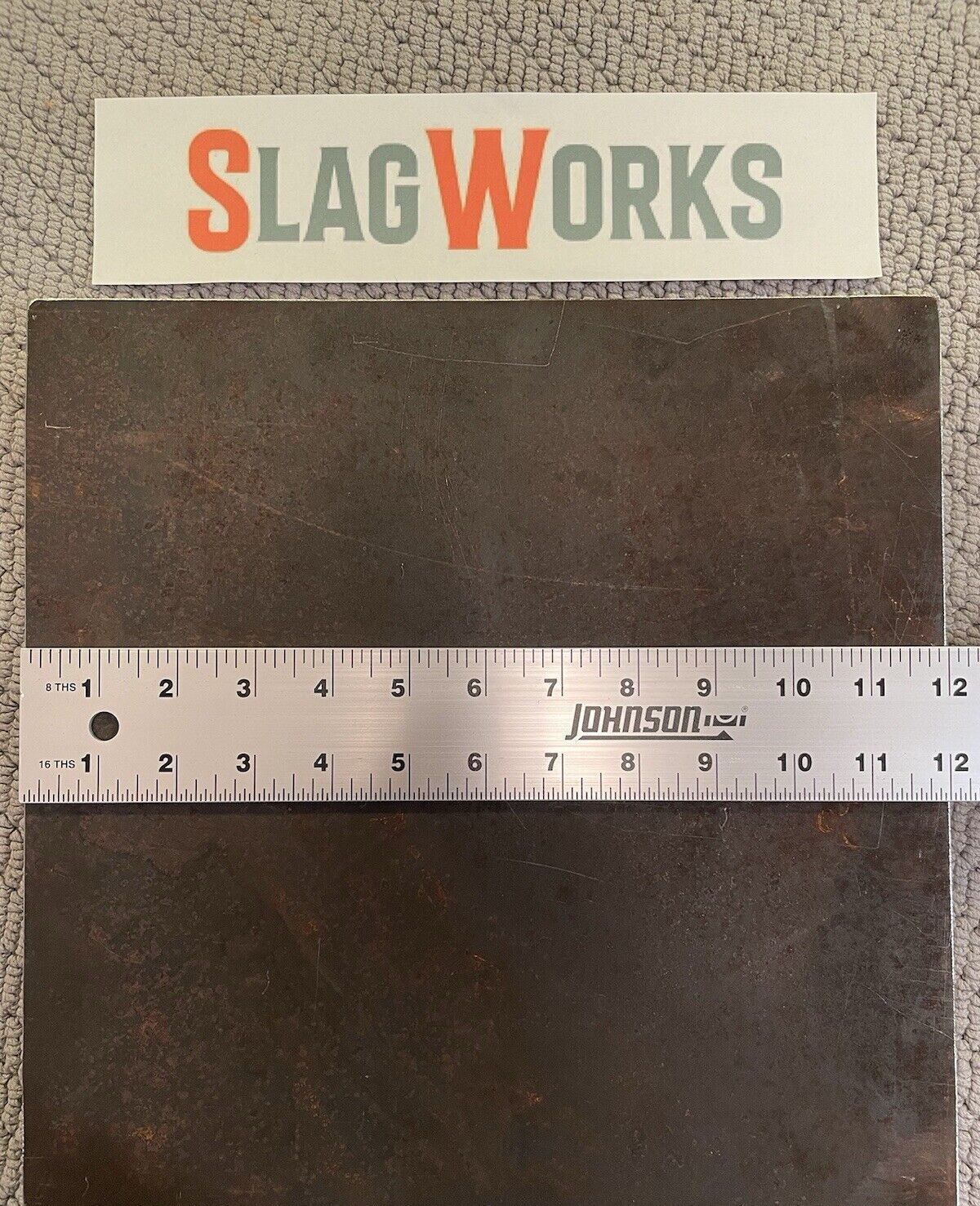 1/4x12x15 inch steel plate 12”x15” A36 Hot Roll Flat .25″ Thick