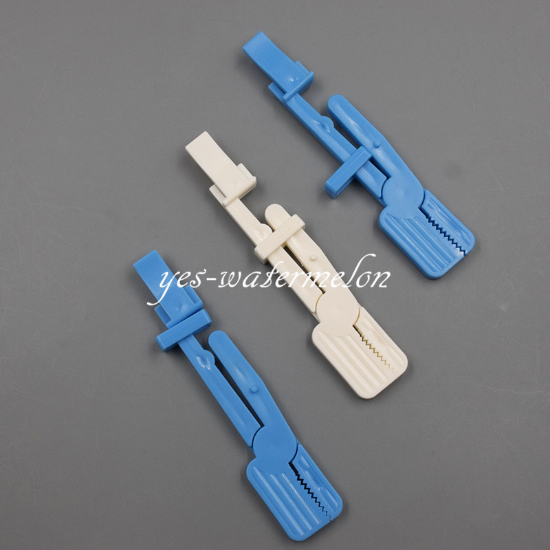 Dental X-Ray Film Holder Snap Plastic Clip Hanger Blue/White 135°C Autoclavable