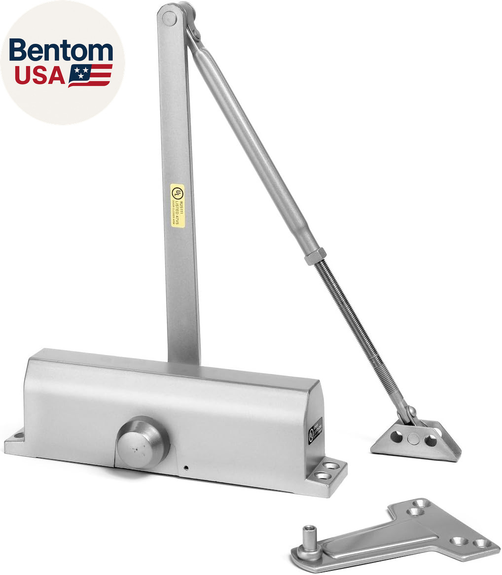 Door Closer, Commercial Hydraulic Closer, Self-Closing, Spring Size 3, Surface M