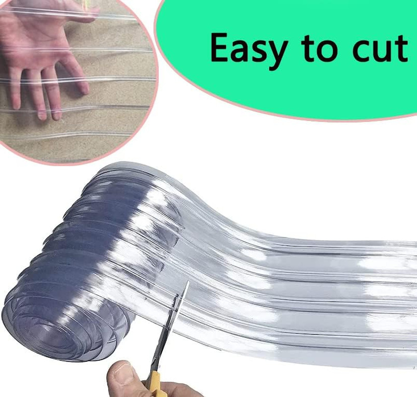 Plastic Vinyl Replacement Strip Curtain-Door – Clear Waterproof PVC for Warehous