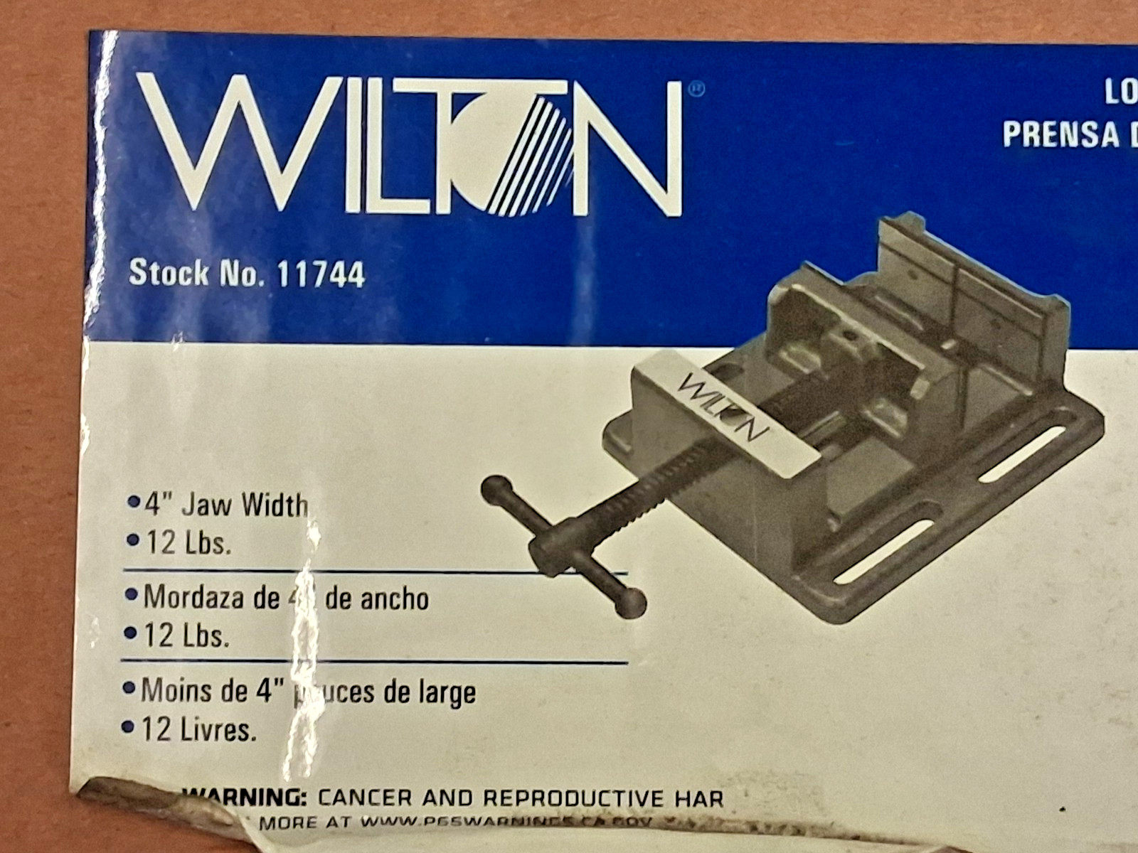 Wilton Horizontal Drill Press Vise 4″ Jaw Opening 11744