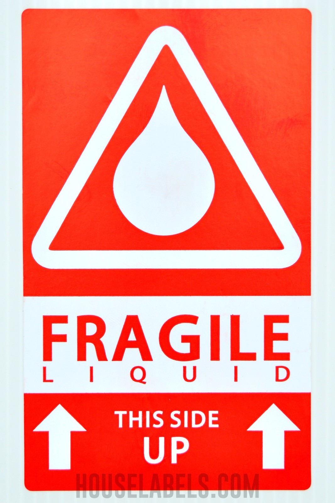 4 Rolls ; 500 Labels 3×5 (3″ x 5″) Pre-Printed Fragile LIQUID This Way Up Labels