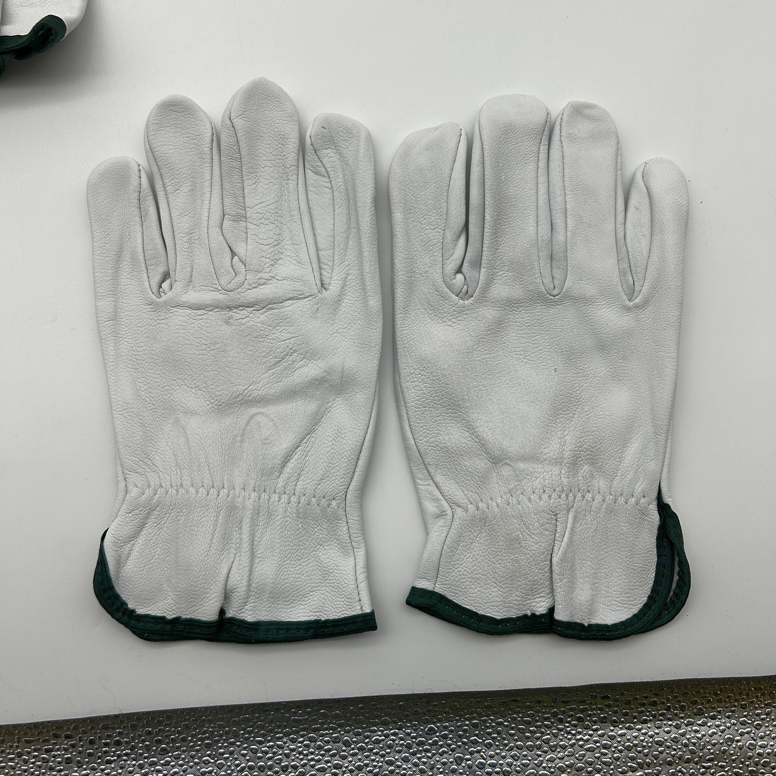 PIP 991K Leather Drivers Gloves Size Medium Keystone Thumb Slip On Cuff 6 Pairs