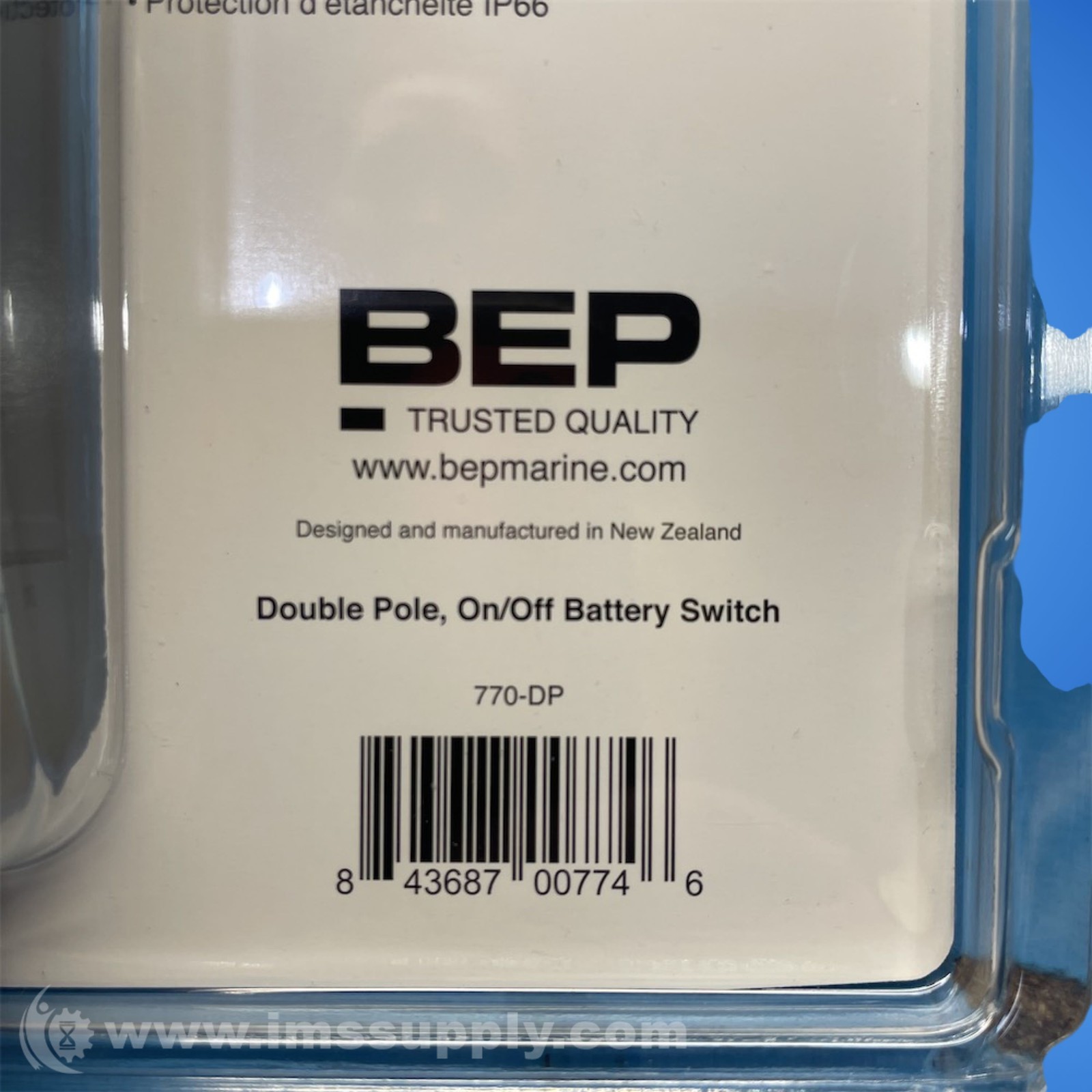 BEP 770-DP Double Pole Battery Switch FNFP