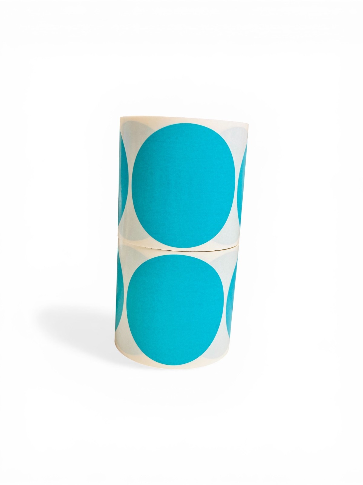 Direct Thermal Labels- 3″ Round Teal Colored 500 Labels per roll, 1-12 Rolls