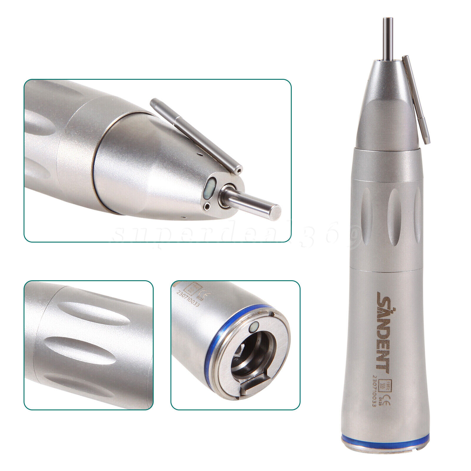 SANDENT Dental 1:1 Fiber Optic Surgical Straight Cone Low Speed Handpiece ty