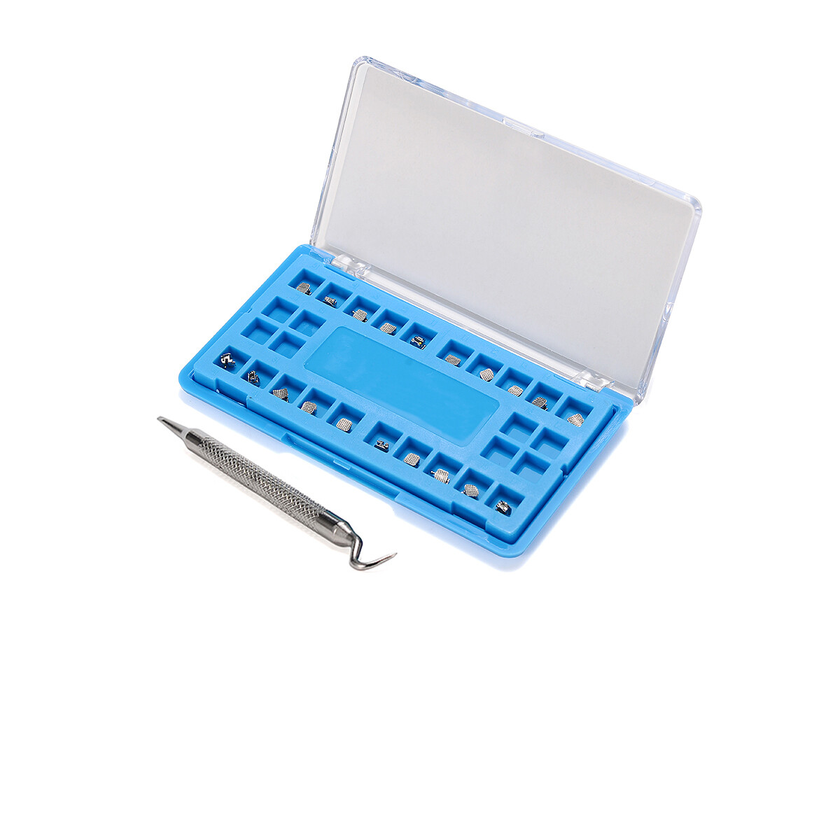 Dental Orthodontic Braces Roth MBT 022” Metal Self-Ligating Ortho Mesh Bracket