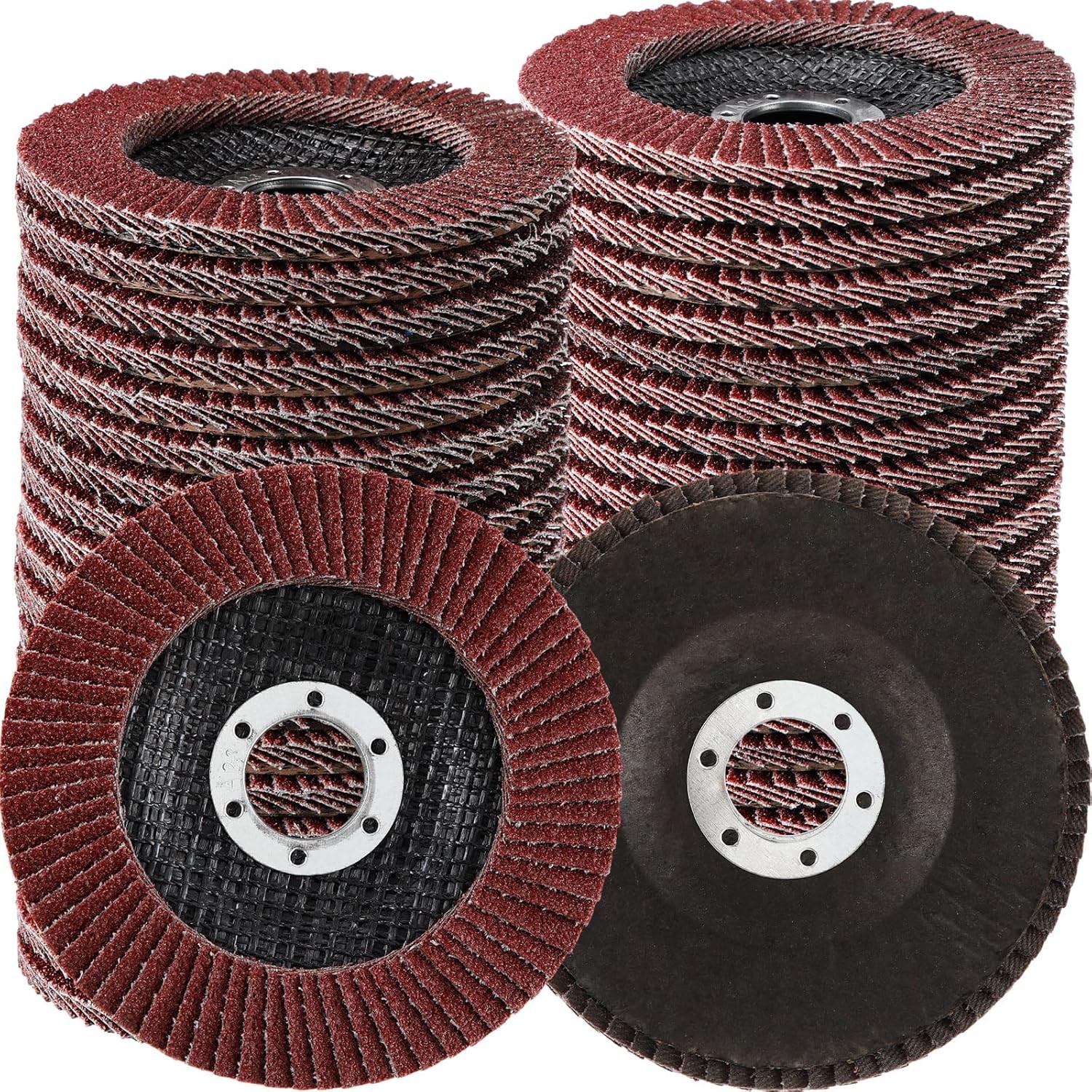 80 Pack Flap Discs 4 1/2 Inch for Angle Grinder 4.5 x 7/8 Inch…