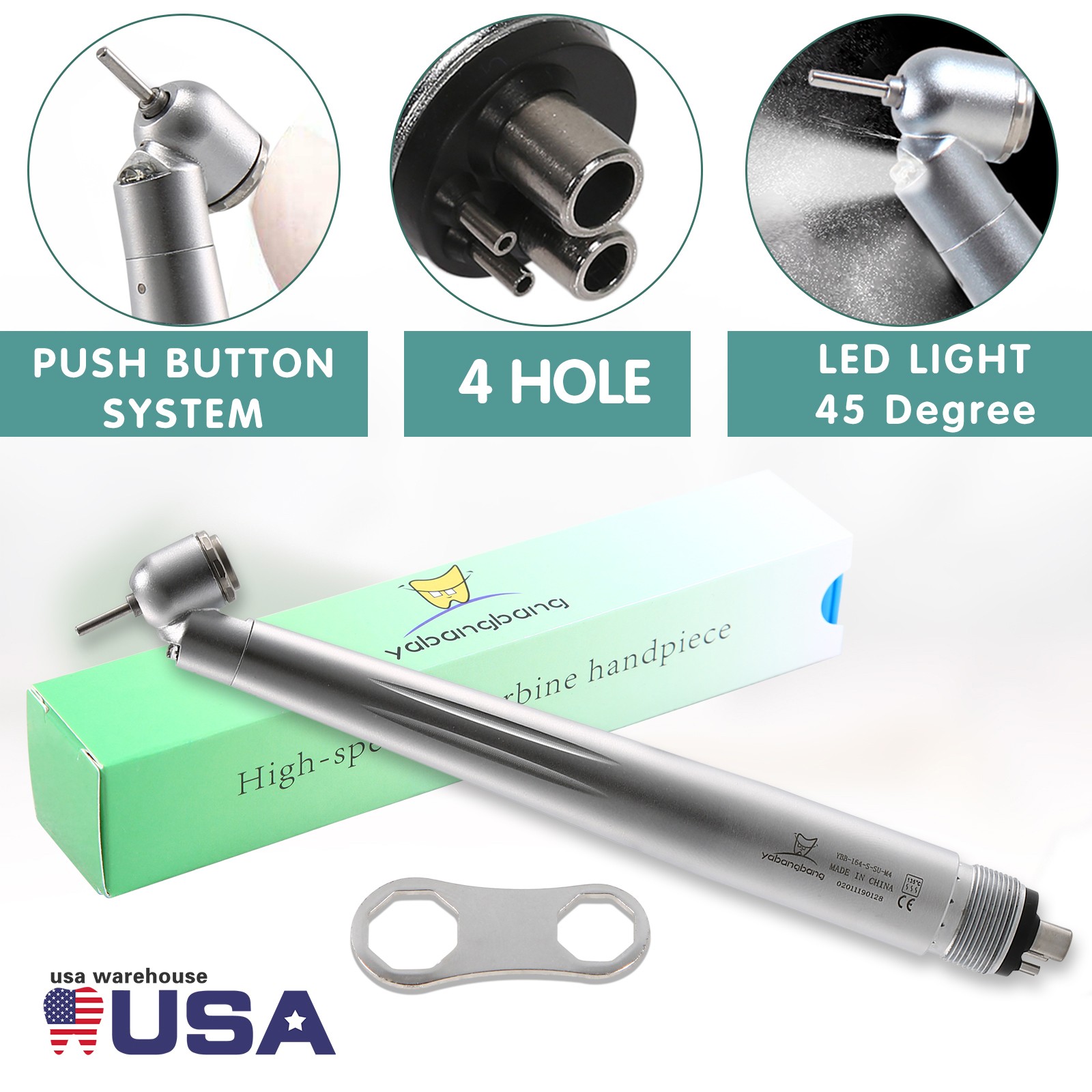 ST Dental 45° LED Contra Angle Surgical Handpiece 1:4.2 Increasing High Speed