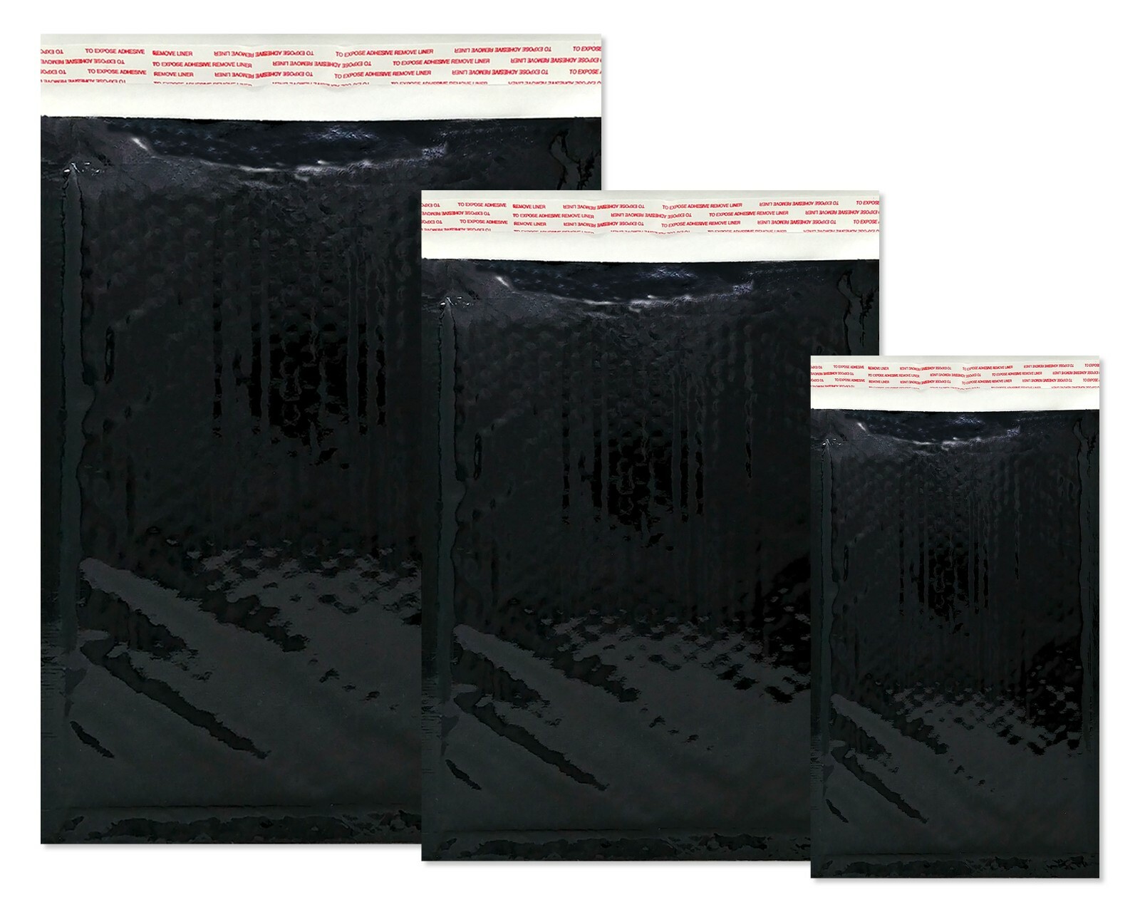 3 Sizes, 4×8, 6X10, 8X12 Assorted Combo Pack Padded Metallic Bubble Mailers Poly