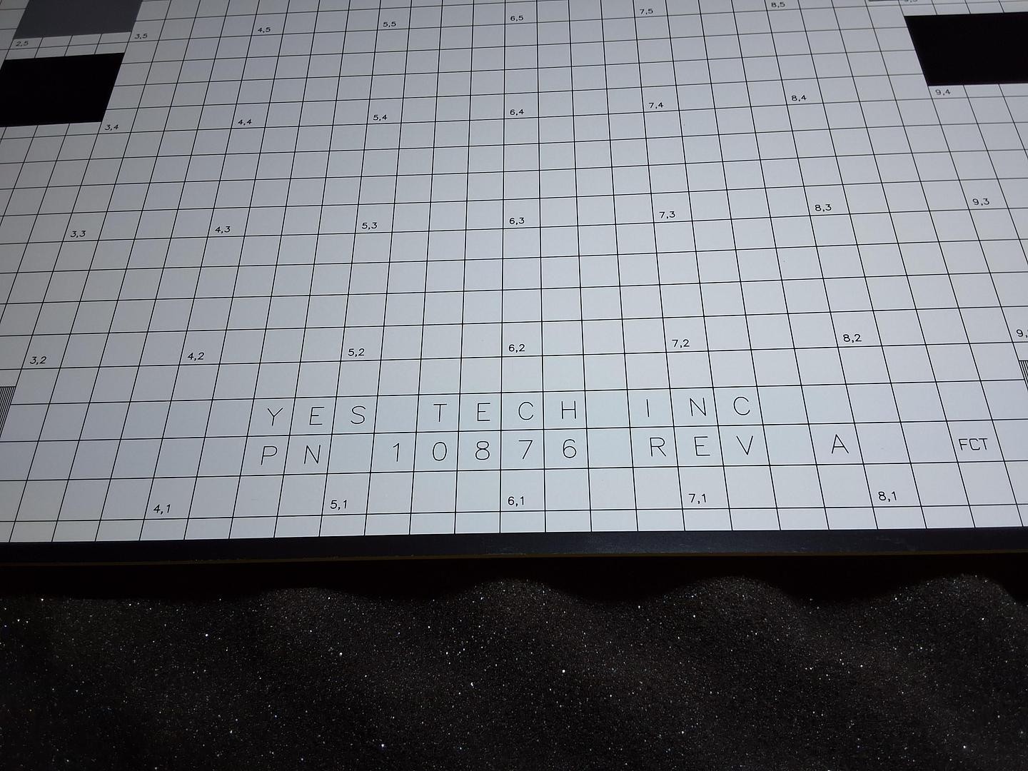 YES TECH NORDSON 10876 AOI CALIBRATION BOARD / PLATE